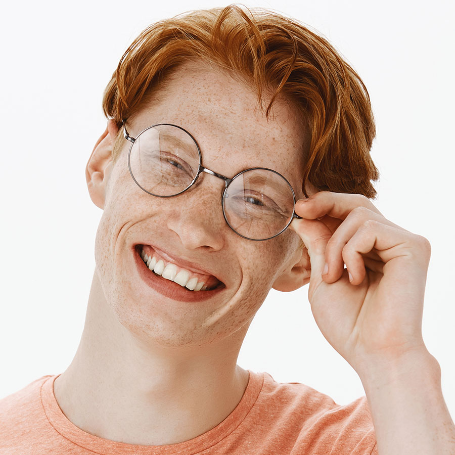 Pleased To Meet You Smart Attractive Redhead Man W G6AMV2J